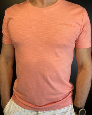 CAMISETA SLUB STRETCH PREMIUM ROSA-JAB