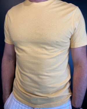 CAMISETA 100% ALGODAO PREMIUM AMARELO-JAB