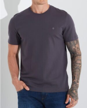 CAMISETA FORUM PIMA  CINZA FULIGEM