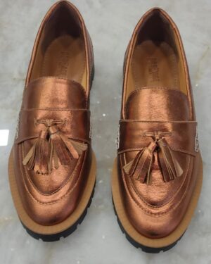 MOCASSIM OXFORD METALIZADO / LACRE