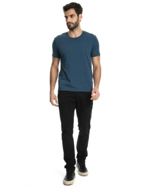 CAMISETA CARECA STRETCH AZUL
