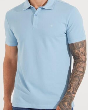 CAMISETA POLO MUSCLE AZUL BUSK