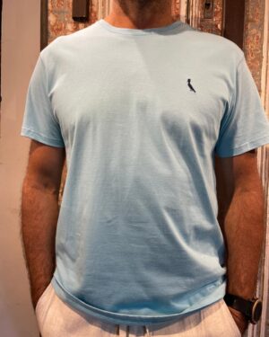 CAMISETA CARECA AZUL TURQUESA