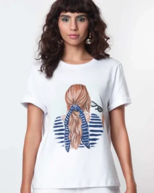 T-SHIRT ALGODÃO ESTAMPADA