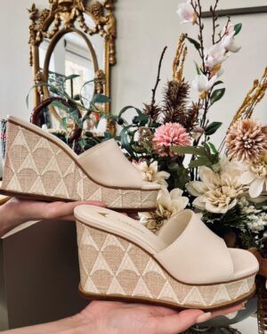 TAMANCO OPEN MULE ICON NATUAL COURO OFF WHITE LAIT