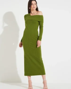 VESTIDO CANELADO