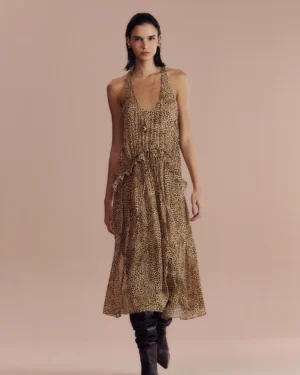 VESTIDO DE GEORGETTE LEVE EST ONCA