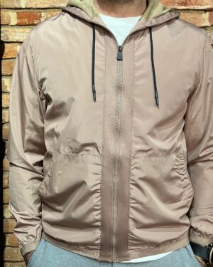JAQUETA MASCULINA QUEBRA VENTO NILTON TECH KHAKI