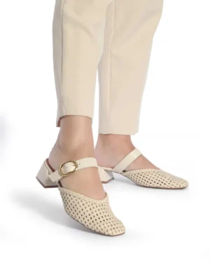 MULE OFF WHITE SALTO 4CM