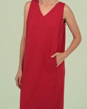 VESTIDO ELASTICO VERMELHO ALVORADA