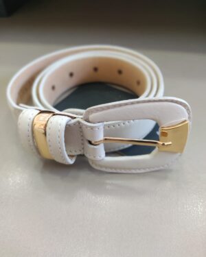 CINTO COURO FIVELA OFF WHITE