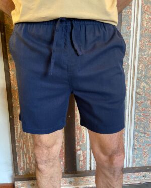 SHORTS MASCULINO LINHO JUST COMFORT MARINHO