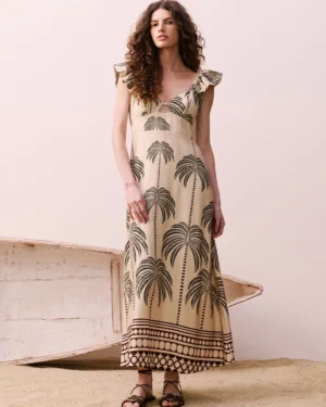 VESTIDO MIDI ESTAMPADO MARABÁ