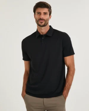 POLO MASCULINA TECHNO FLEX PRETO