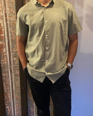 CAMISA MANGA CURTA NOVA PARATY VERDE PASTEL