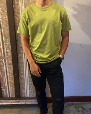 CAMISETA REGULAR CARECA VERDE PISTACHE