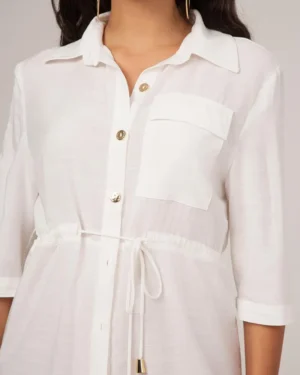 CAMISA MANGA CURTA OFF WHITE