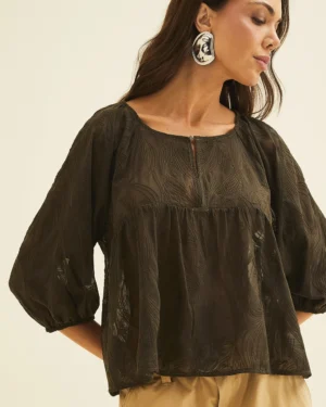 BLUSA FORUM AMPLA CHIFFON