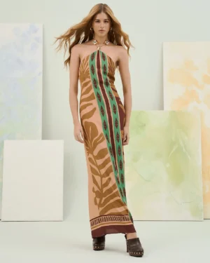 VESTIDO LONGO FRENTE ÚNICA