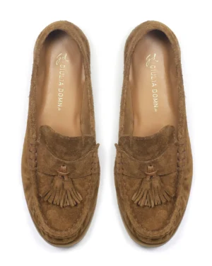 MOCASSIM CAMEL EM CAMURÇA