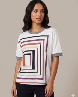 BLUSA QUADROS OFF WHITE