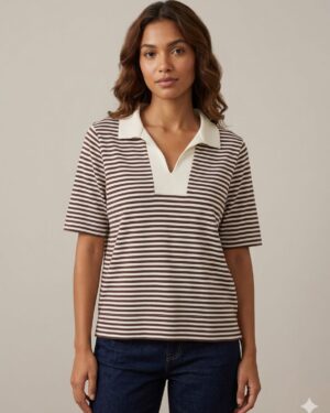 BLUSA POLO LISTRAS AMARRAS