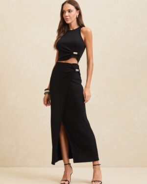 COORDENADO TOP/SAIA FORUM PRETO