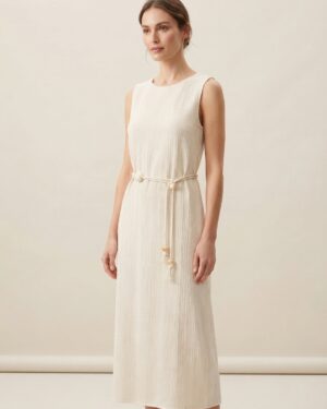 VESTIDO NATURAL PLISSE