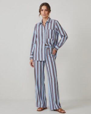 COORDENADO CAMISA/CALÇA MARCI LISTRADO