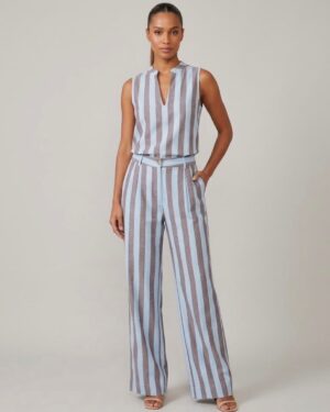 COORDENADO BLUSA/CALÇA MARCI LISTRADO
