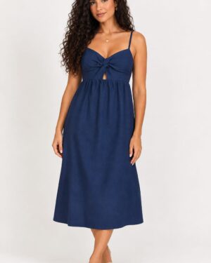VESTIDO MIDI BUSTO T DEEP BLUE