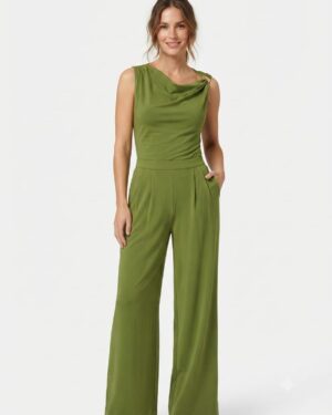 COORDENADO BLUSA/CALÇA CREPE DEGRADÊ VERDE SELVA