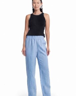 BLUSA MALHA AMARRAS PRETO